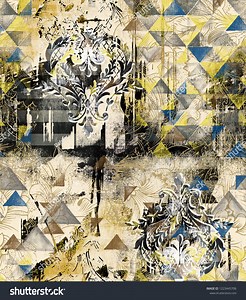 Water Color Dotted Triagles On Abstract Stock Illustration 1223445706 | Shutterstock