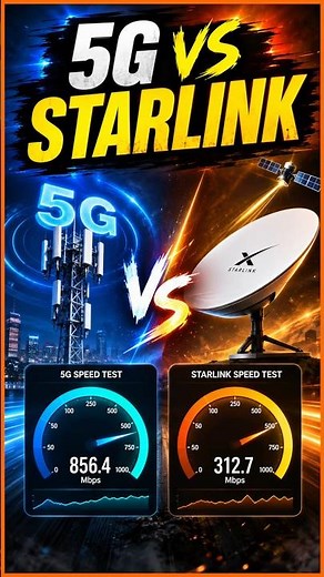 5G vs Starlink Speed Test — Which Internet Is Faster?