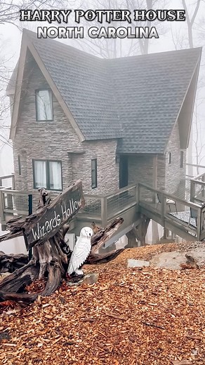 Allison Reynolds | NC Lifestyle + Travel on Instagram: "🧙 Did you guys know that there’s a Harry Potter themed castle located in Asheville, North Carolina? This place is every Harry Potter ⚡️ fans dream come true !! I went here with my daughter this past weekend and we were completely amazed by the amount of details that went into this house !! It was a truly magical experience and we had such an awesome time discovering all of the hidden secrets throughout the property !! This place was like s
