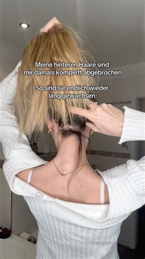 This is how you stop your back hair from breaking ❌ #hair #haircare #hairgrowth #hairtutorial #ha...
