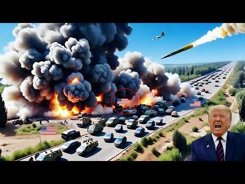 2 hours ago! A convoy of 5,000 US armored vehicles was destroyed by a mysterious and deadly attack!