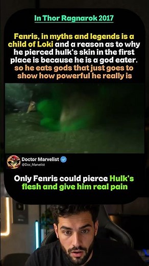 The reason why Fenris pierced Hulk's skin is because he is a god eater!!