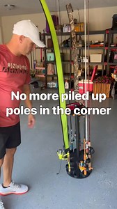 57 reactions |  Tired of Tangled Rods? Meet the Rotating Rod Rack! The KastKing V16 Rotating Fishing Rod Rack holds up to 16 rods or combos and spins 360° for instant access. ✅ Easy assembly ✅ Compact & space-saving Perfect for keeping your gear neat, organized, and always ready to fish! | KastKing | Facebook