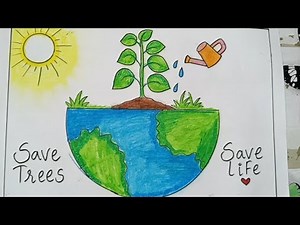 Easy Environment day drawing step by step|#easydrawing #environmentdrawing #artwork