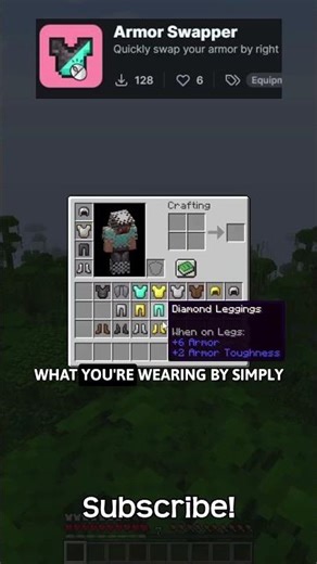 What If Minecraft Let You Switch Your Armor By Right Clicking?!