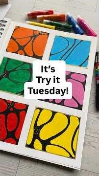 Let’s make some art with paint sticks & markers! #artjournal