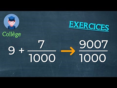 Ecrire sous la forme d'une seule fraction décimale (exercices) - Collège - Petits Savants