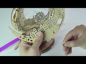 FUNPOLA 3D Puzzle Moon Light City Assembly Instruction