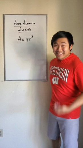 Deriving the area formula of a circle with cheese #math #mathematics #maths #mathtrick #mathteacher #mathtok