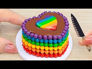 Fascinating Mini Rainbow Chocolate Cake Recipe 🍫🌈 | Fun KitKat Cake Decorating Tutorial