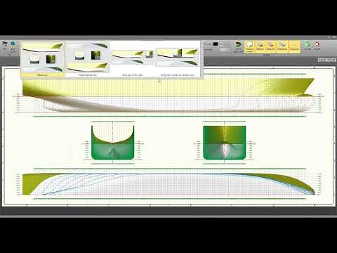 How to make Linesplan using Delftship ship design software