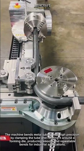 CNC Tube Bending Machine in Action! #MetalFab #CNC #Manufacturing