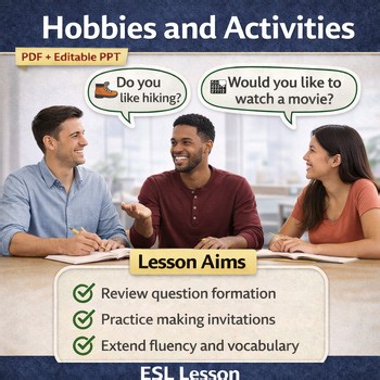 ESL Hobbies & Sports: Talking About Activities, Invitations & Fluency Practice