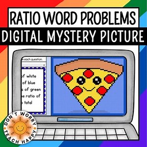 Ratios Word Problems Digital Mystery Picture Activity