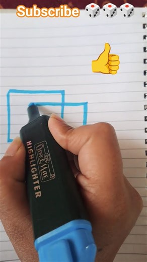 Draw Cube 🎲🎲🎲 Easy Cube Drawing | #shorts #cube #beginnersdrawing #youtubefeed #3dart