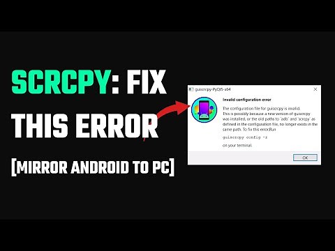 How to fix guiscrpcy error? Failed to execute script entry | mirroring android to pc #scrcpy