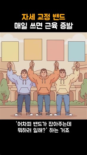 자세 교정 밴드 매일 쓰면 근육 증발