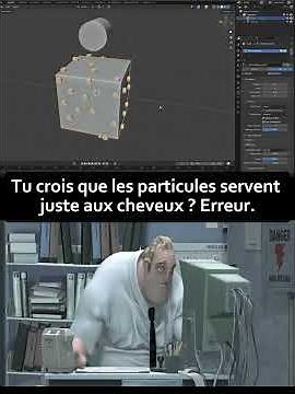 Tu ne croiras jamais ce que le système de particules de Blender peut faire 🤯 #blender #blender3d #3d