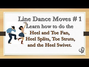 Learn Line Dance Moves #1 - 4 Heel/Toe Moves