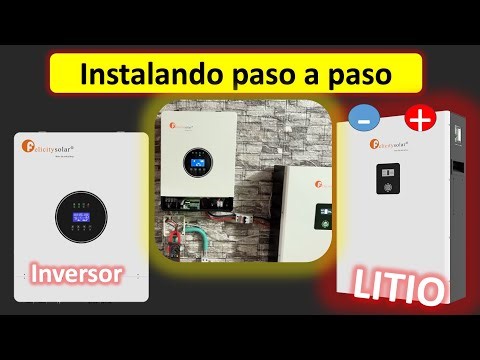 ✅ How to install a hybrid solar inverter with a lithium battery #solarsystem