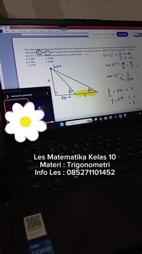 Les Matematika Kelas 10 materi trigonometri 🧮📚🔥 #fyp #lesonline #matematika #trigonometri #SMA
