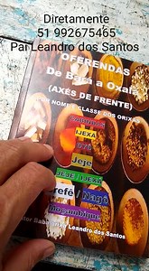 Livro oferendas & axés de de Bara a Oxalá De acordo com a qualidade...