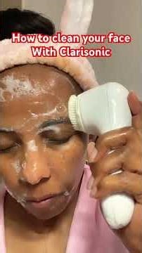 Subscribe/cleaning my skin with Clarisonic #shortvideo #skincare #shortvideo #shorts #shortsfeed