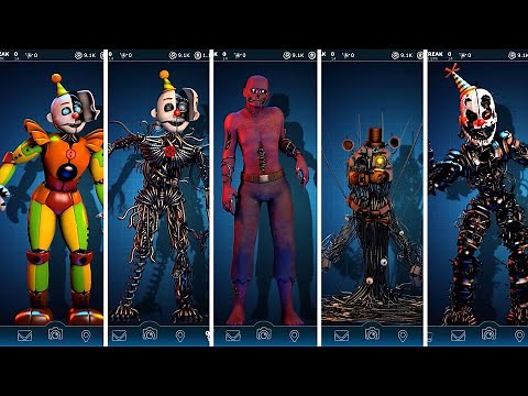 Ennard FNAF AR Workshop Animations Compilation