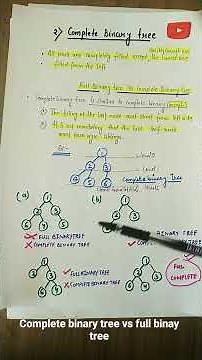 complete Binary tree explaination with example# fullbinary tree vs complete Binary tree#dsa #shorts