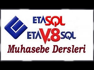 Eta Muhasebe Dersleri » Uygulamaları » Üretim / İşletme Defteri » ETA:SQL ve ETA:V.8-SQL