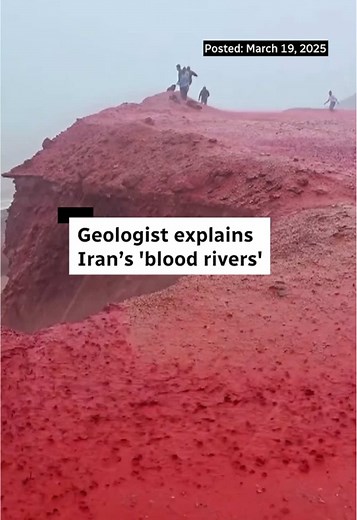 Heavy rains have amplified a mesmerizing sight on Iran’s Hormuz Island, producing what looks like a bright red river of blood. So CBC’s The National called up Brent Ward, an earth sciences professor at Simon Fraser University in B.C., to find out more about the remarkable phenomenon for #TheMoment. #Iran #geology #Hormuz