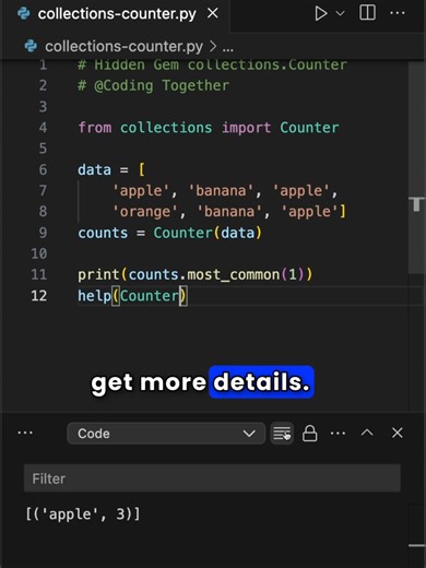 Utilizando Counter de Collections en Python