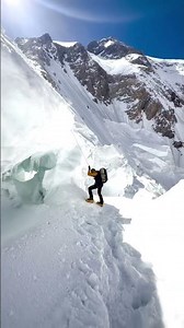 Descending below Camp 2 after successfully summiting Gasherbrum I #mountains #expedition #everest
