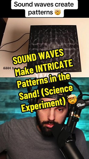 Sound Waves Creating Intricate Patterns in Sand