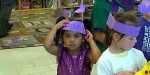Military children shown support through ‘Purple Up Day’