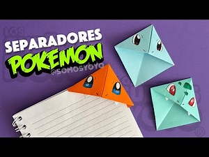 Separadores de libro - ORIGAMI - Pokemon 1ra generación (Charmander , Bulbasaur , Squirtle)🔥💧🌱