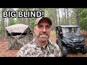 MASSIVE Ground Blind! Deer Hunting Setup for Success