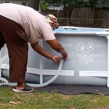 Removing the Hoses on Intex Above Ground Pool.