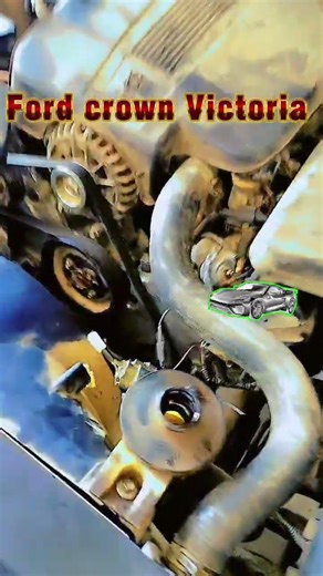 Ford crown Victoria fan belt #automobile #mechanic