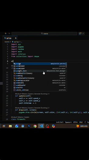 When python turn into art 4 #python #programming #cinematic