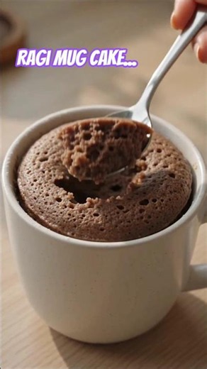 Make a Healthy Ragi Mug Cake in Just 2 Minutes! 🍫 #mugcake #shorts #trending #new