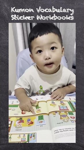 Kumon Vocab Sticker Books with Young Learner Aslan!
