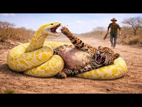 Farmer sees a PREGNANT jaguar fighting an ANACONDA… then does the unexpected