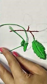 beautiful mulburry embroidery #leaves #flowers #handbroidery