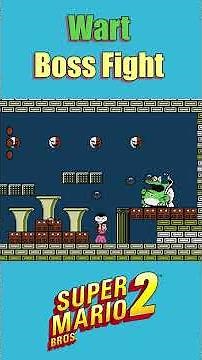 Wart Boss Fight in Super Mario Bros. 2
