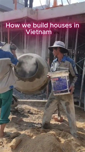 Non-stop action! 🤯 How we build houses in Vietnam 🇻🇳
