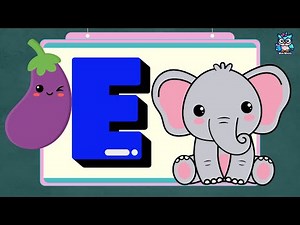 Phonics Letter E Song | ABC Song For Children | Learning Alphabet For Toddlers | Nursery Rhymes