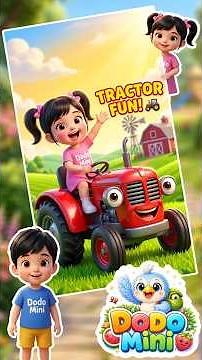 Tractor Cartoon for Kids 🚜 Fun Farm Learning Video | Dodo Mini