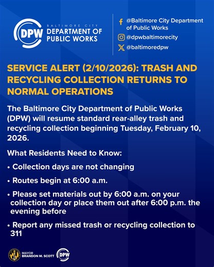 Alley Trash Pickup Resumes This Week