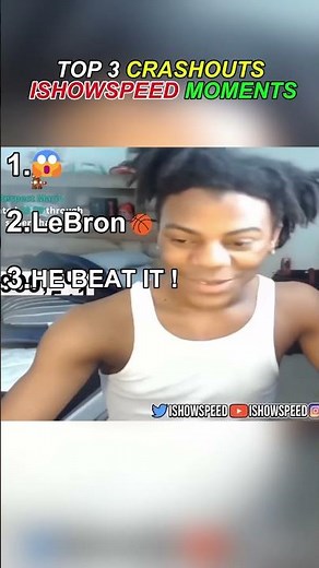 TOP 3 CRASHOUTS ISHOWSPEED MOMENTS💥#shorts #ranking #viral #funny